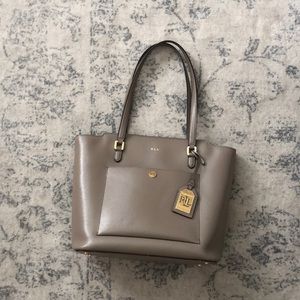 RALPH LAUREN gray purse